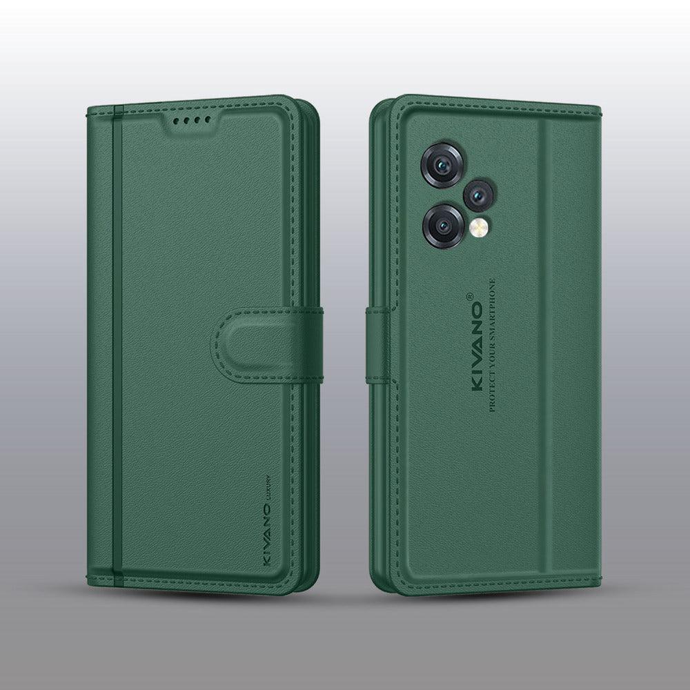 REALME 12 PLUS 5G Leather Flip Cover & Mobile Card Holder - Kivano Luxe - Aibex